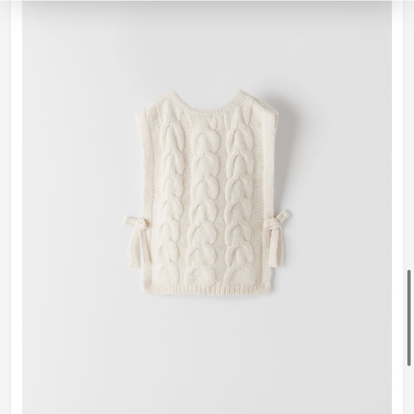 Zara Kids Cable Knit Vest - Picture 3 of 12